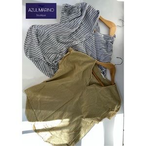 Bundle 2 striped blouses size S — 2 blusas rayadas talla S